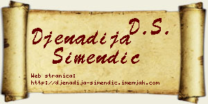 Đenadija Simendić vizit kartica